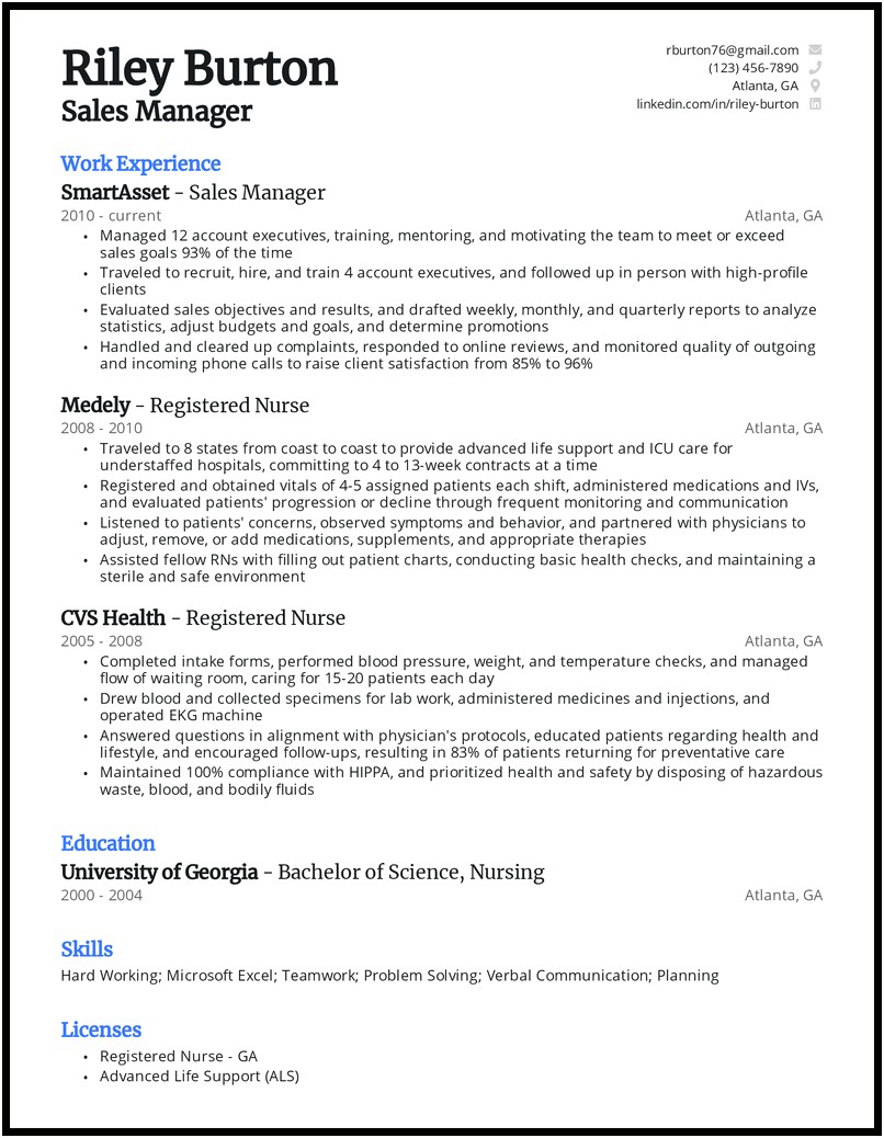 Resume Summary Statement Career Change Example