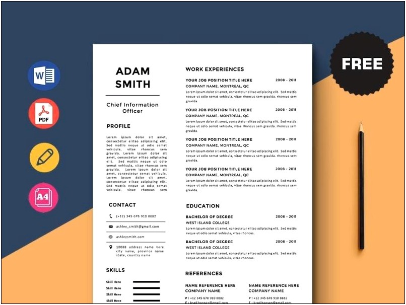 Resume Template For A Lot Of Information