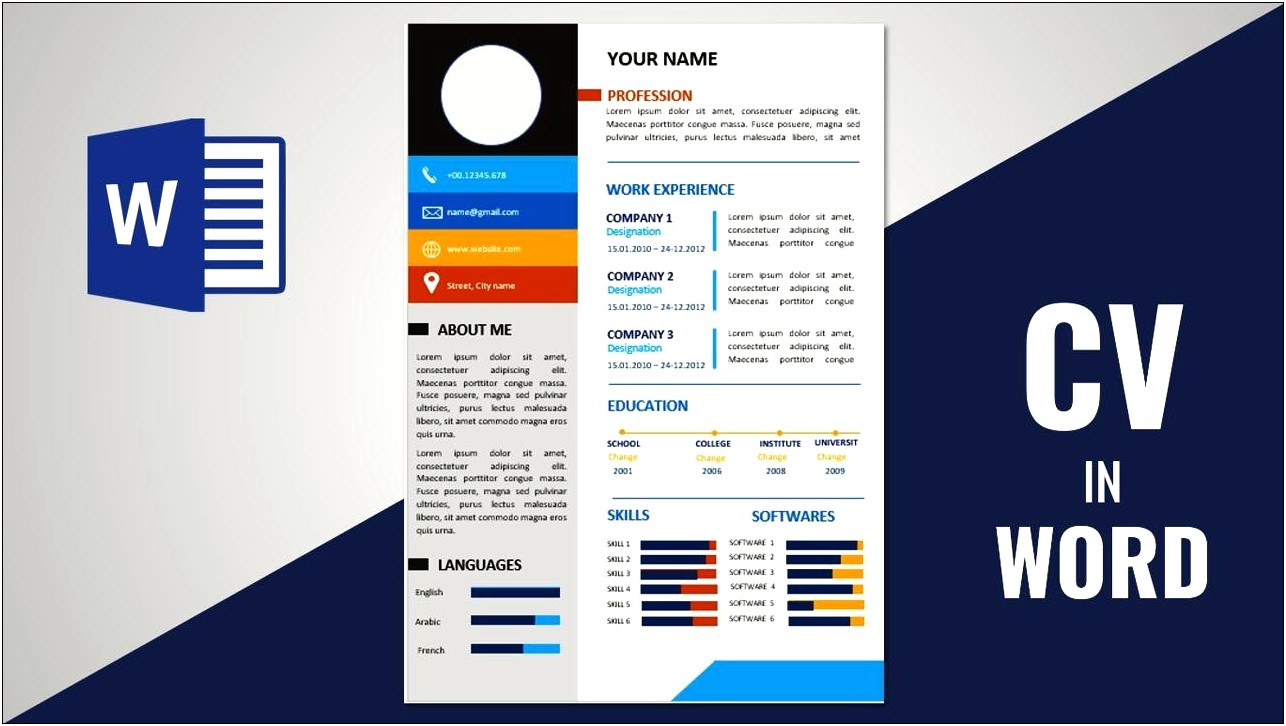 Resume Template For Long Resume Free Download Word