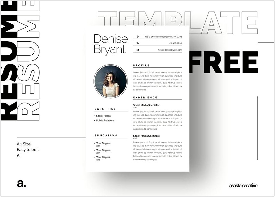 Resume Template That Lets You Print For Free