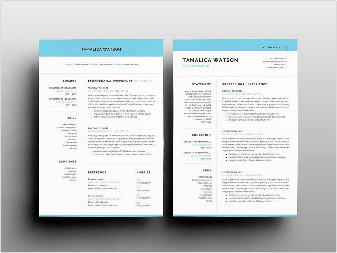 Resume Templates Download Free Word Stylist