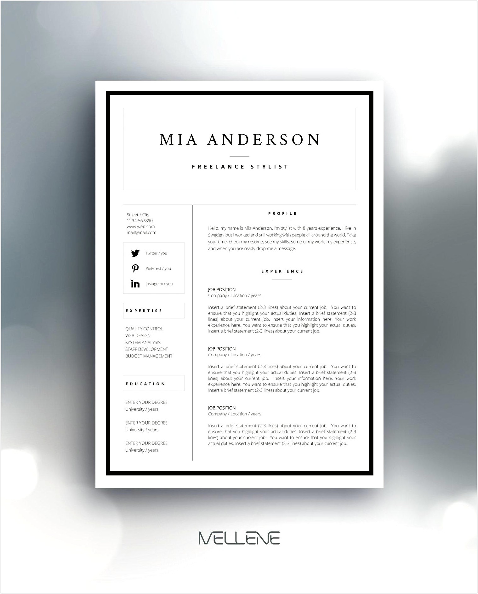 Resume Templates For Freelancers Working Multiple Jobs