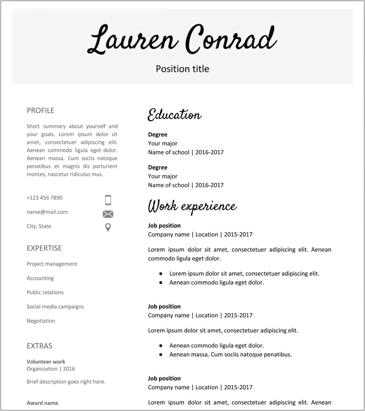 Resume Templates That Can Be Saved To Googledrive