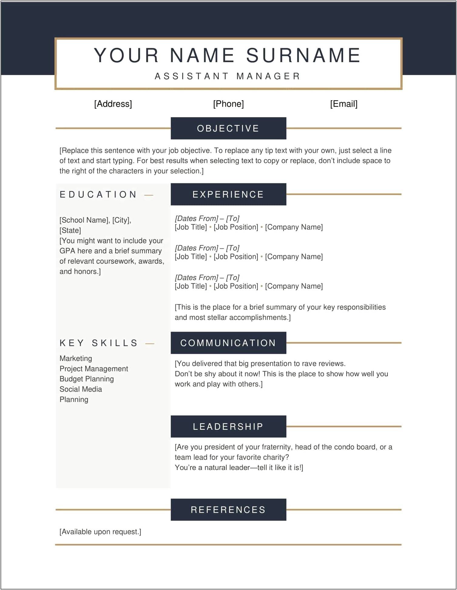 Resume Templates That You Can Print