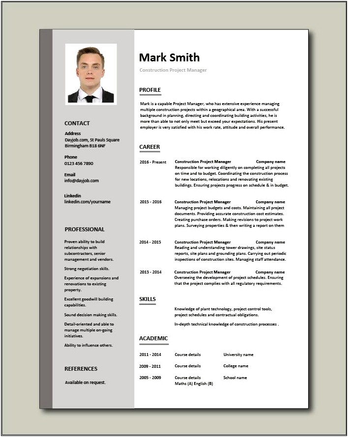 Resume Teplate Multi Unit Hotel Manager