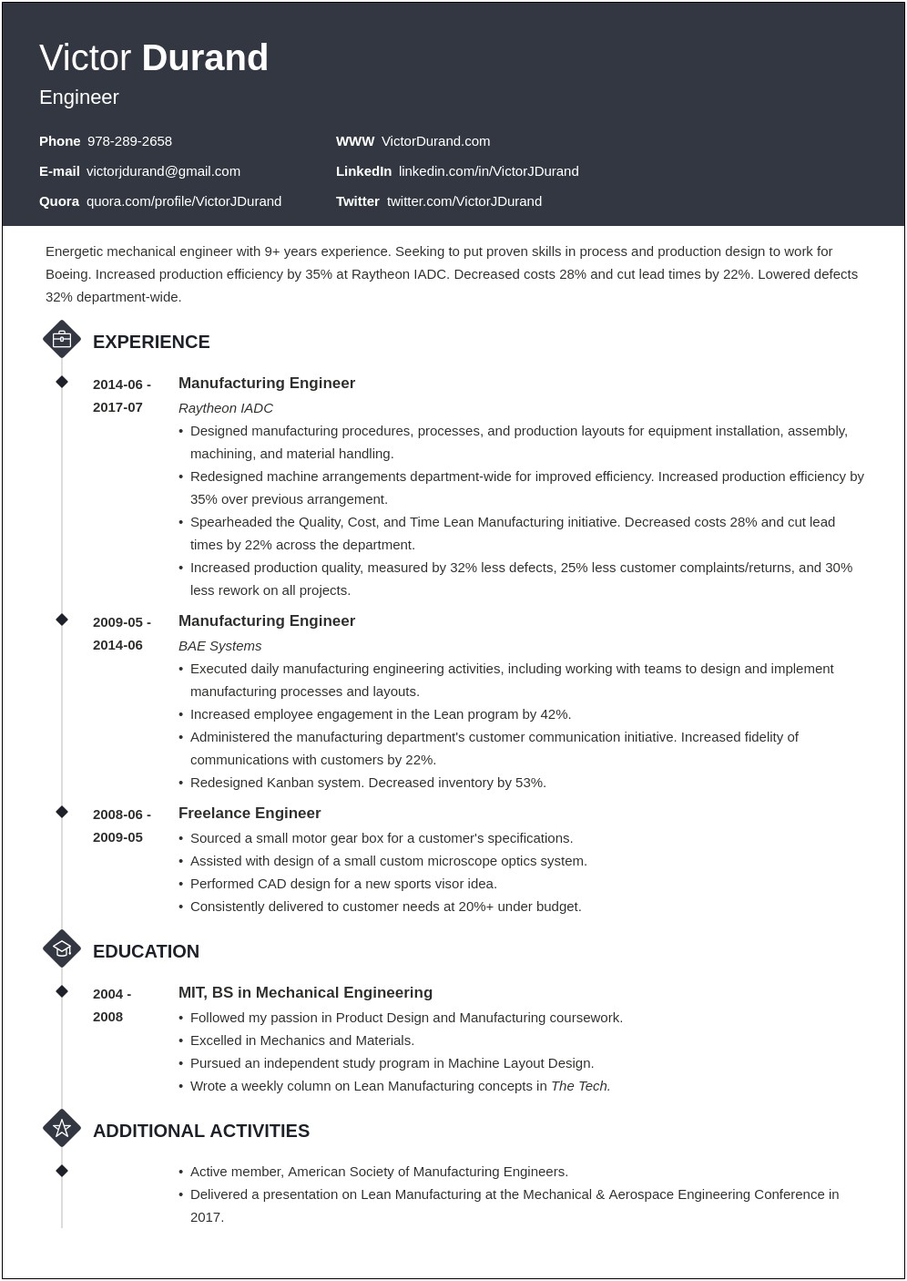 Resume Where To Put Skills Engineer