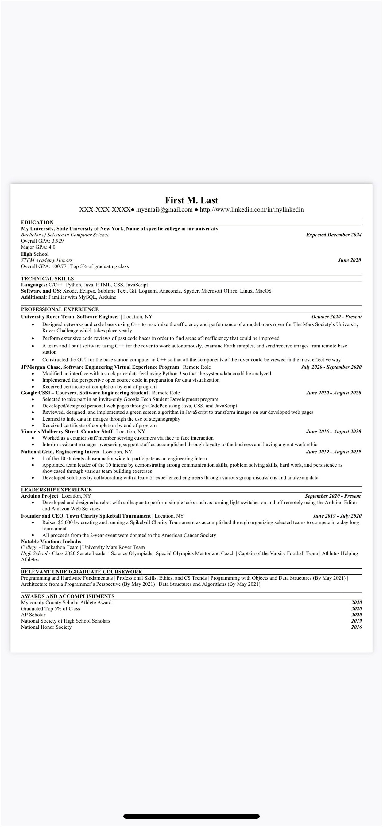 Resume With Just High School Education Reddit