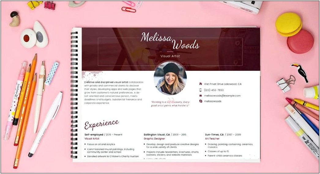 Resume With Photo In Word Format