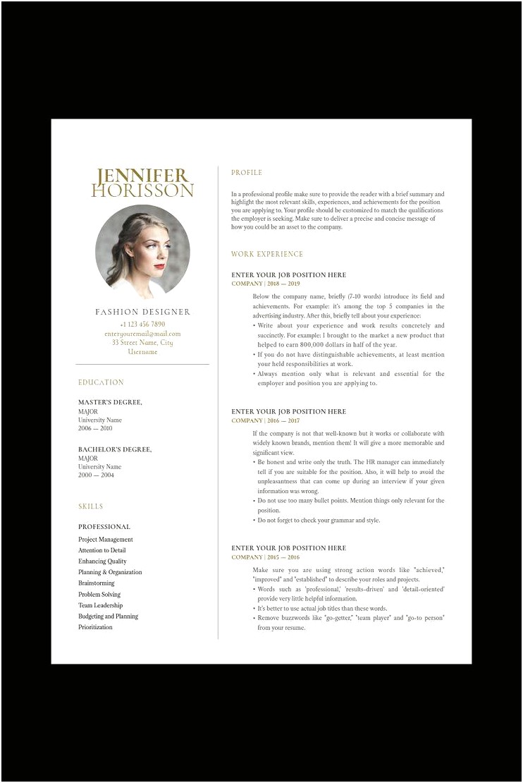 Resume Words For Attention To Detail