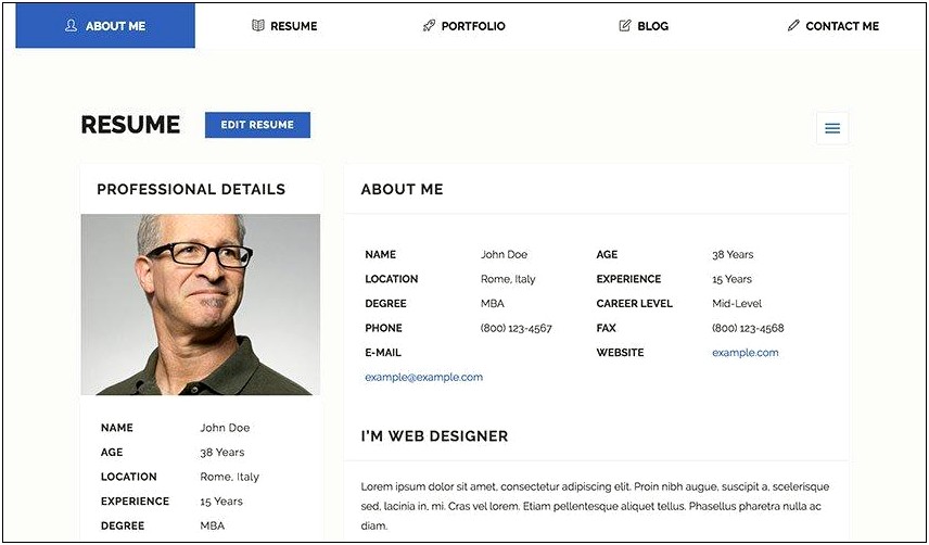 Resume Words For Html And Css