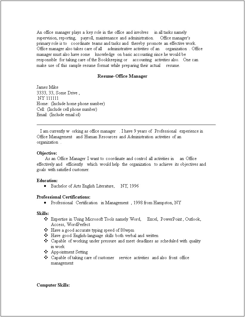 Resume Words For Meeting Major Goals