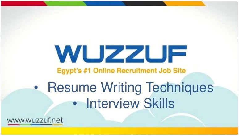 Resume Writing And Interview Skills Ppt