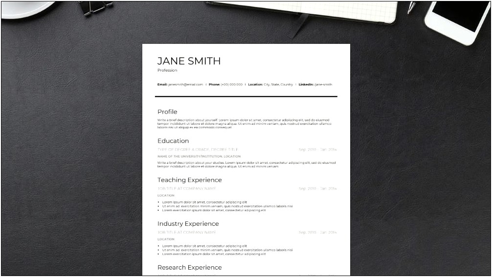 Resume Writing Templates That Stand Out