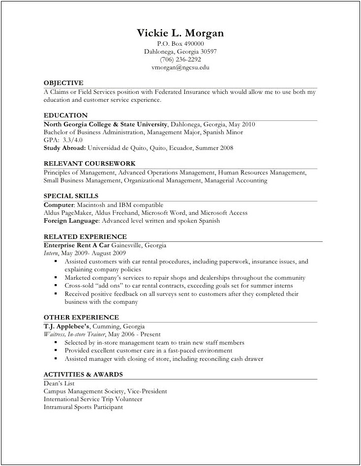 Resumes Examples That Got The Job