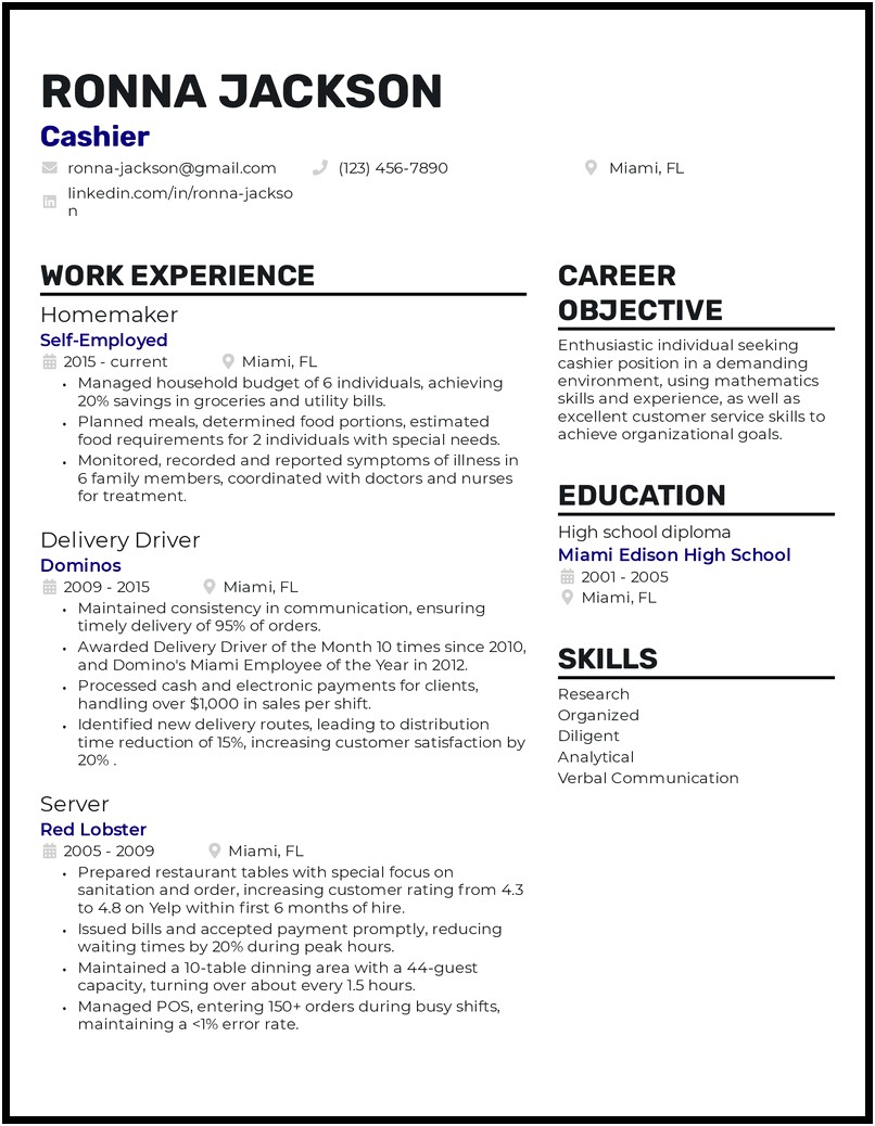 Resumes For Work At Home Jobs
