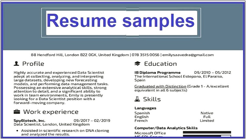 Resumes That Get You Hired Samples