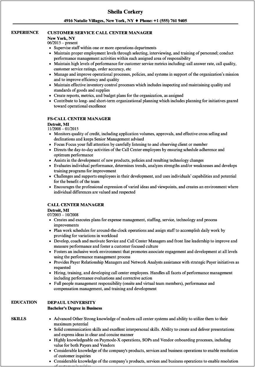 Rns E Enterprises Inc Manager Resume Examples