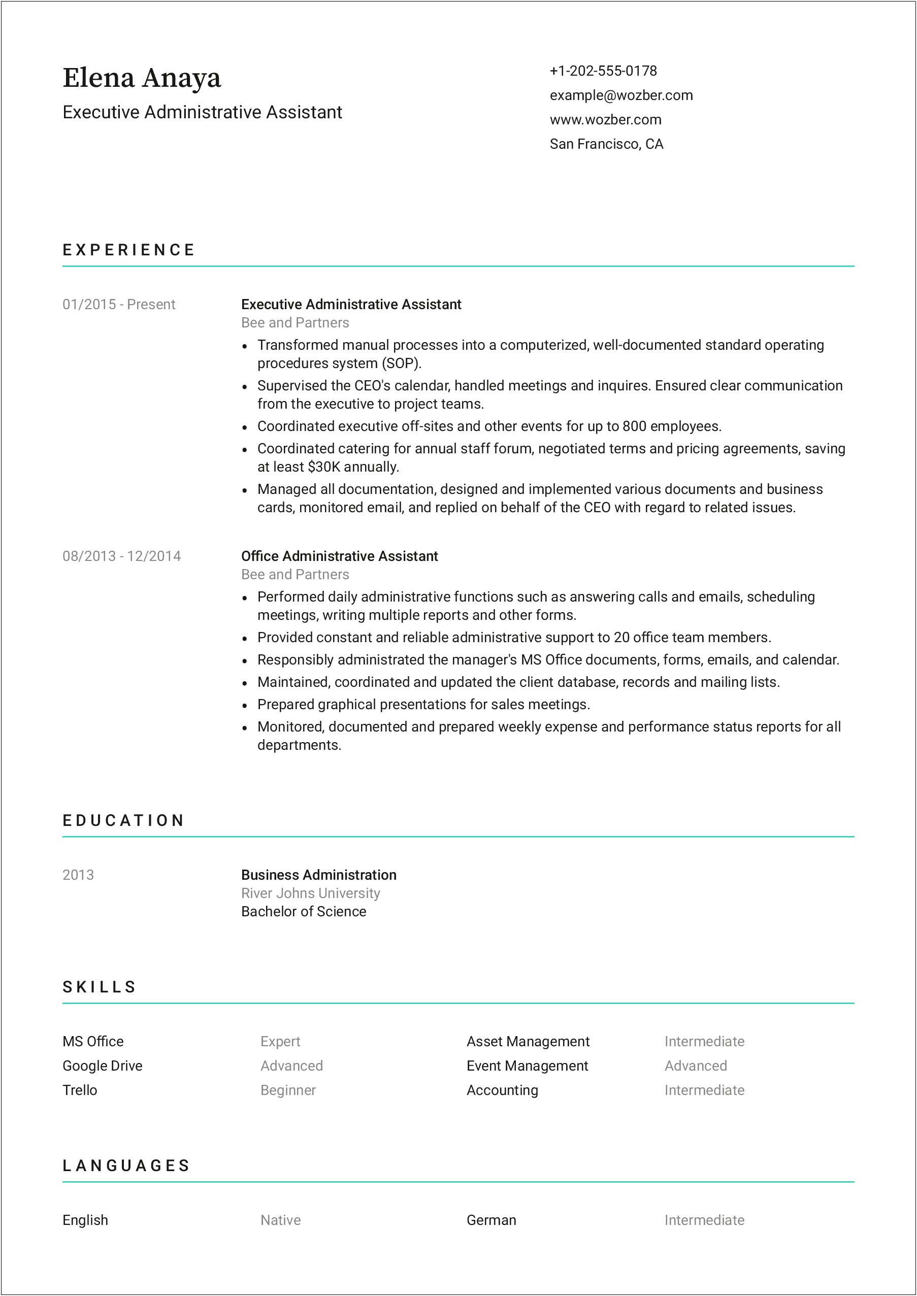 Sales Associate Resume No Job Experience Education