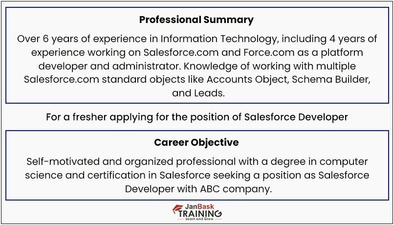 Salesforce Resume For 3 Years Experience