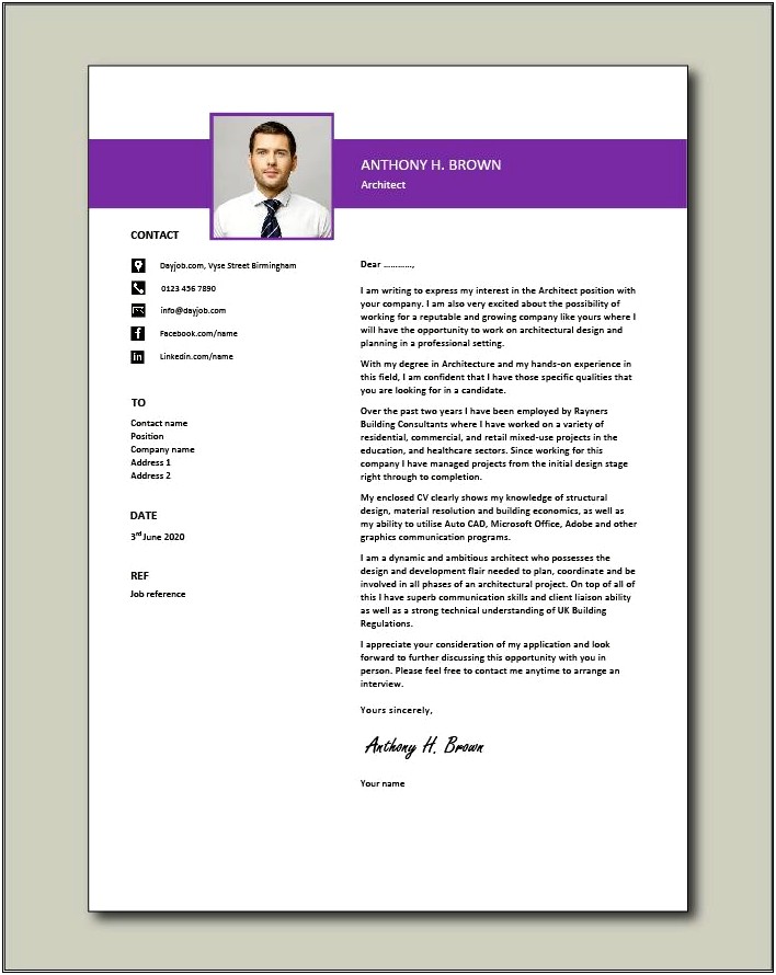 Sample Cover Letter For Construction Resume