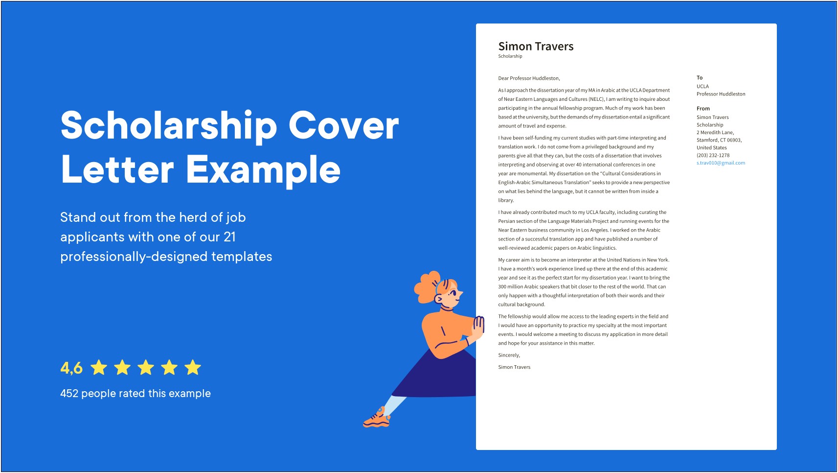 Sample Cover Letter For Scholarship Resume