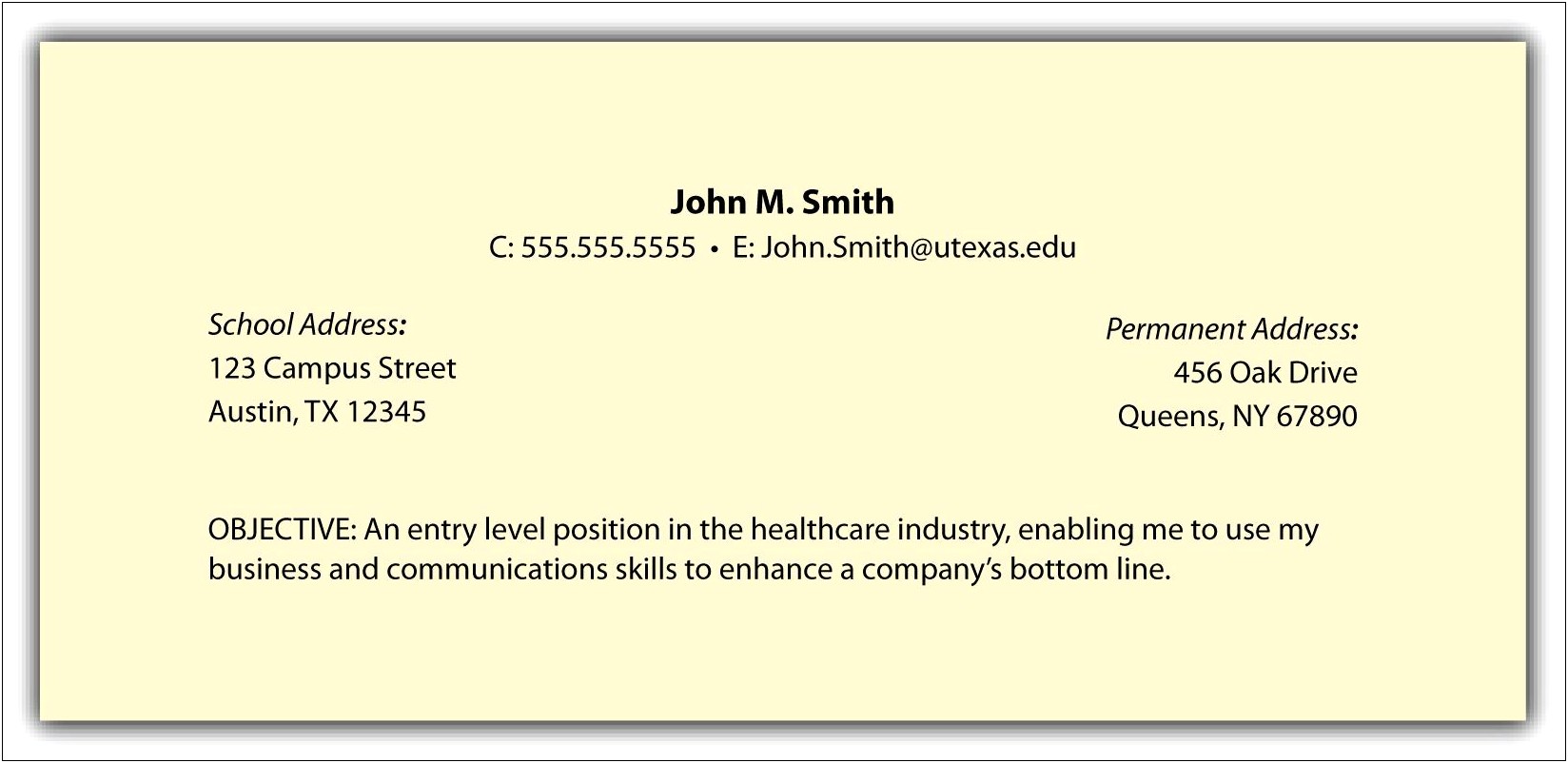 Sample Jov Generic Objectives For Resume