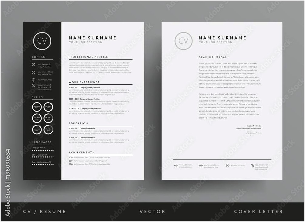 Sample Letterhead For Resume Cover Letter