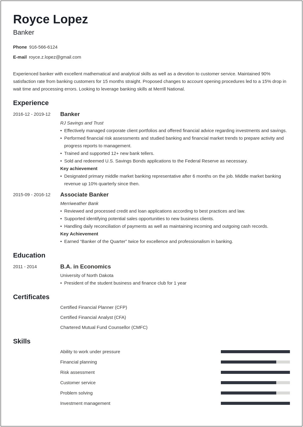 Sample Objective In Resume For It Professional