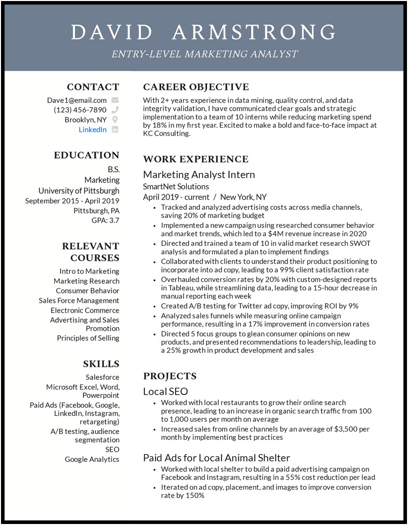 Sample Of A Animal Control Resume