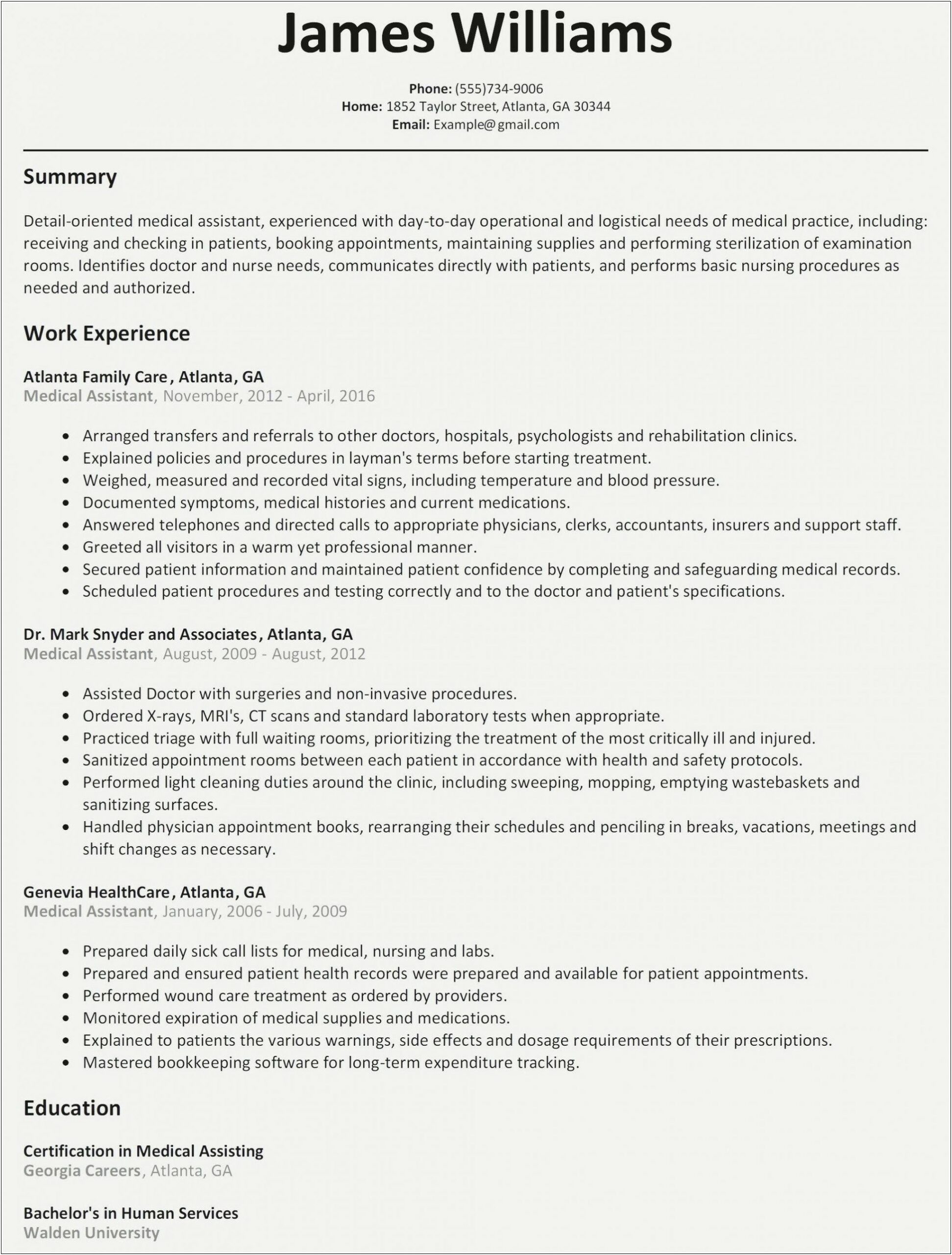 Sample Of New Grad Lvn Resume