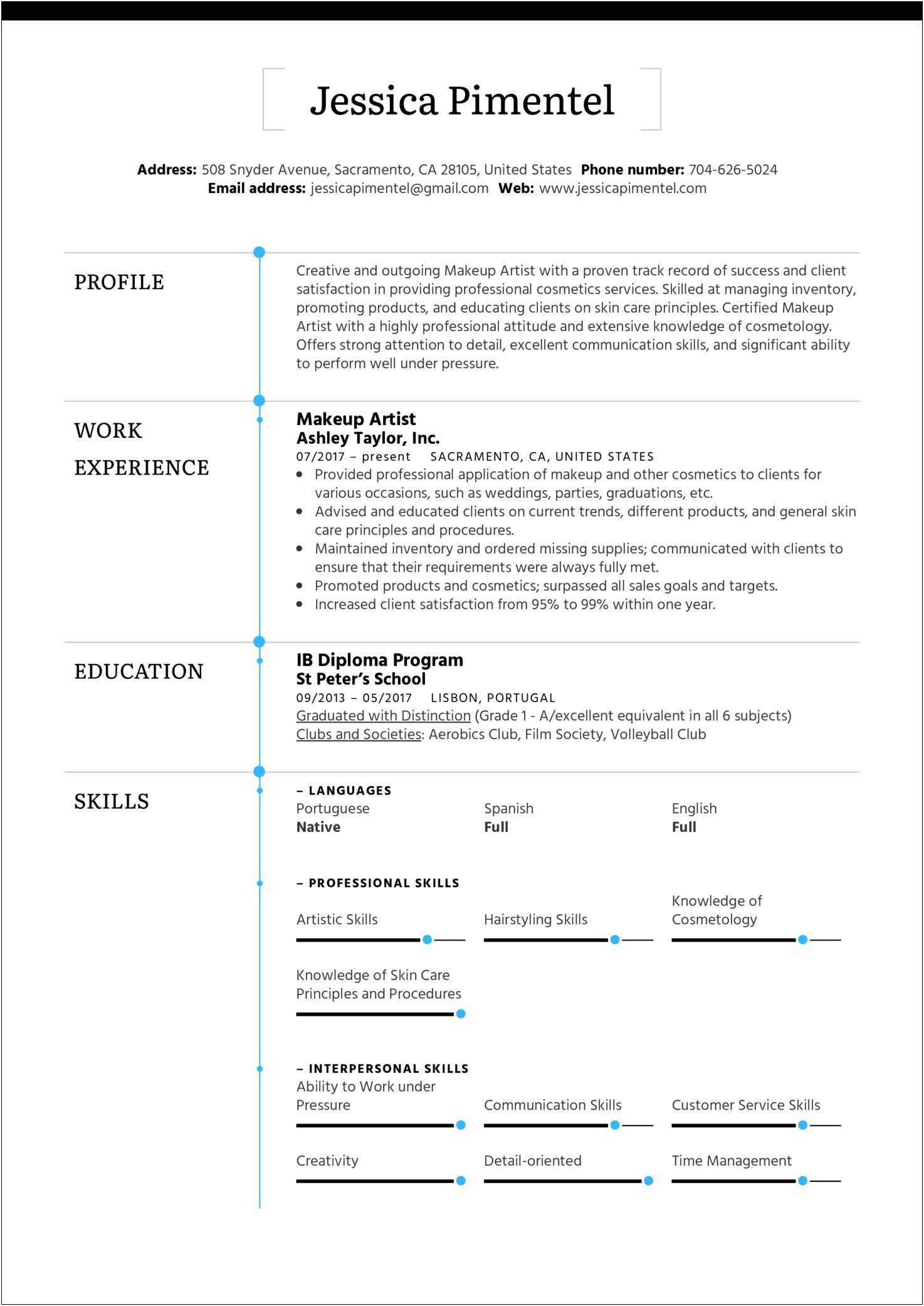 Sample Resume Arts And Craft Store