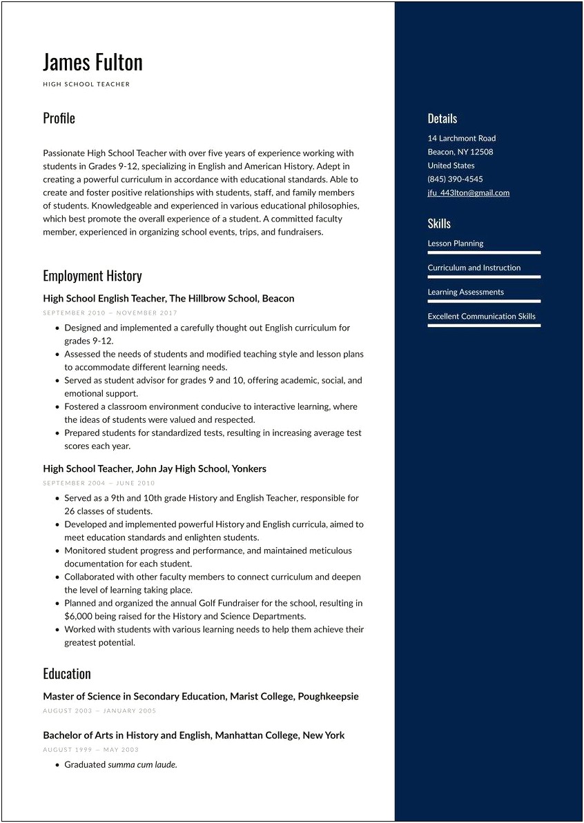 Sample Resume For Able Bodied Seaman