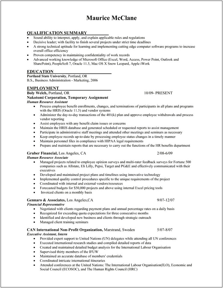 Sample Resume For An Overqualified Worker