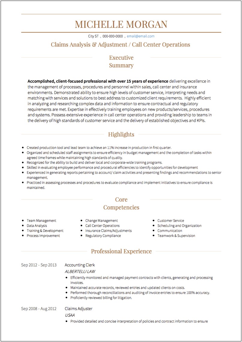 Sample Resume For Call Center Agent Fresh Graduate