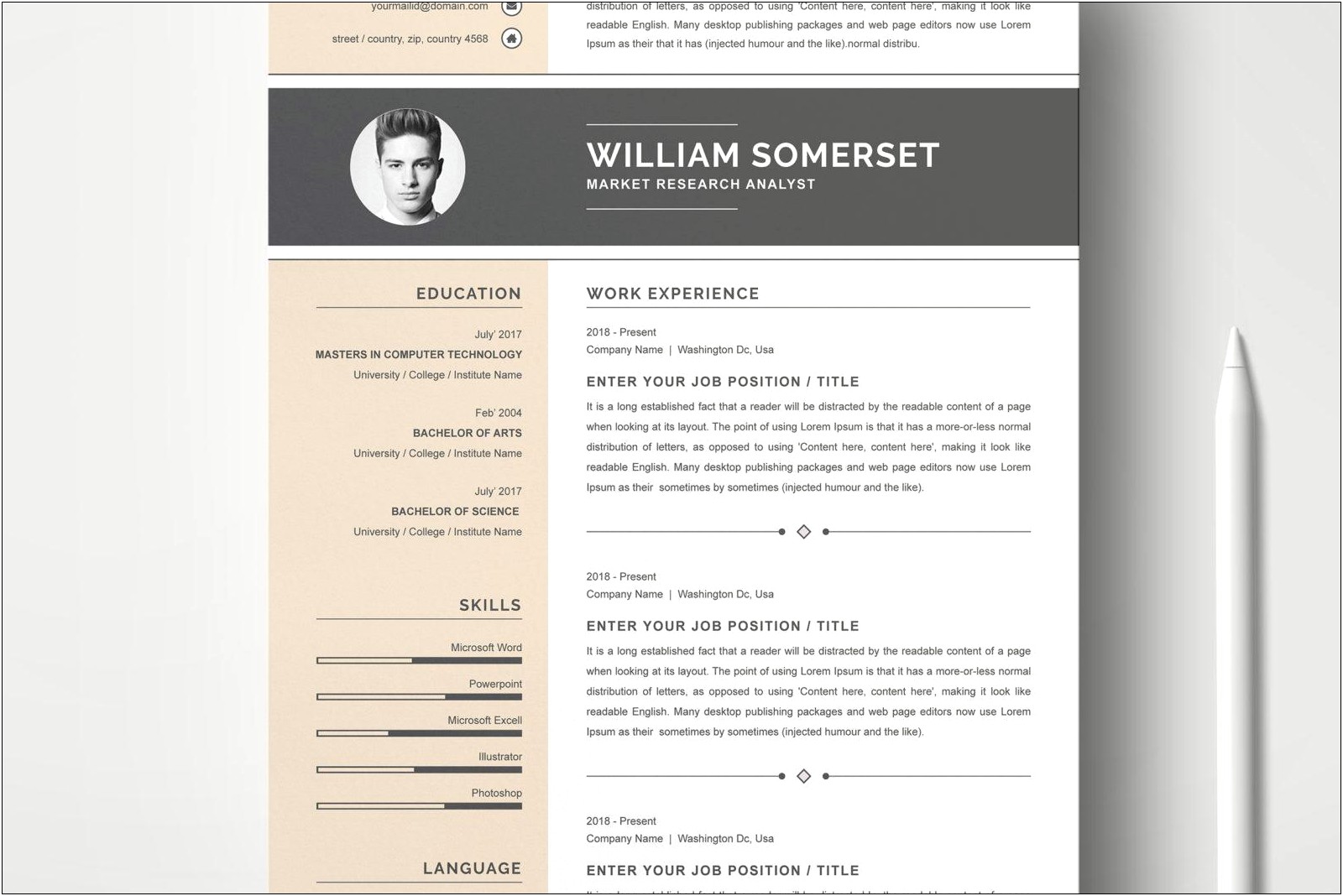 Sample Resume For Desktop Publisher Job