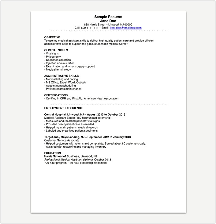 Sample Resume For Healthcare It Jobs