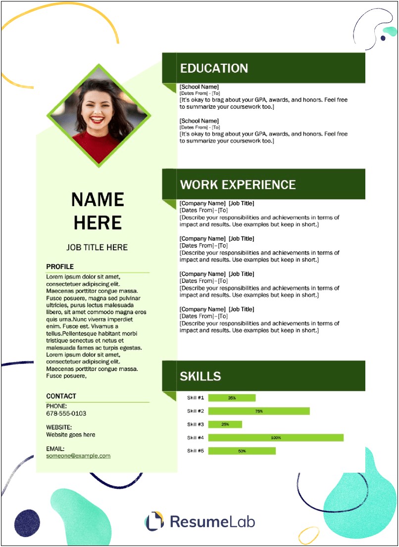 Sample Resume For Job Free Download