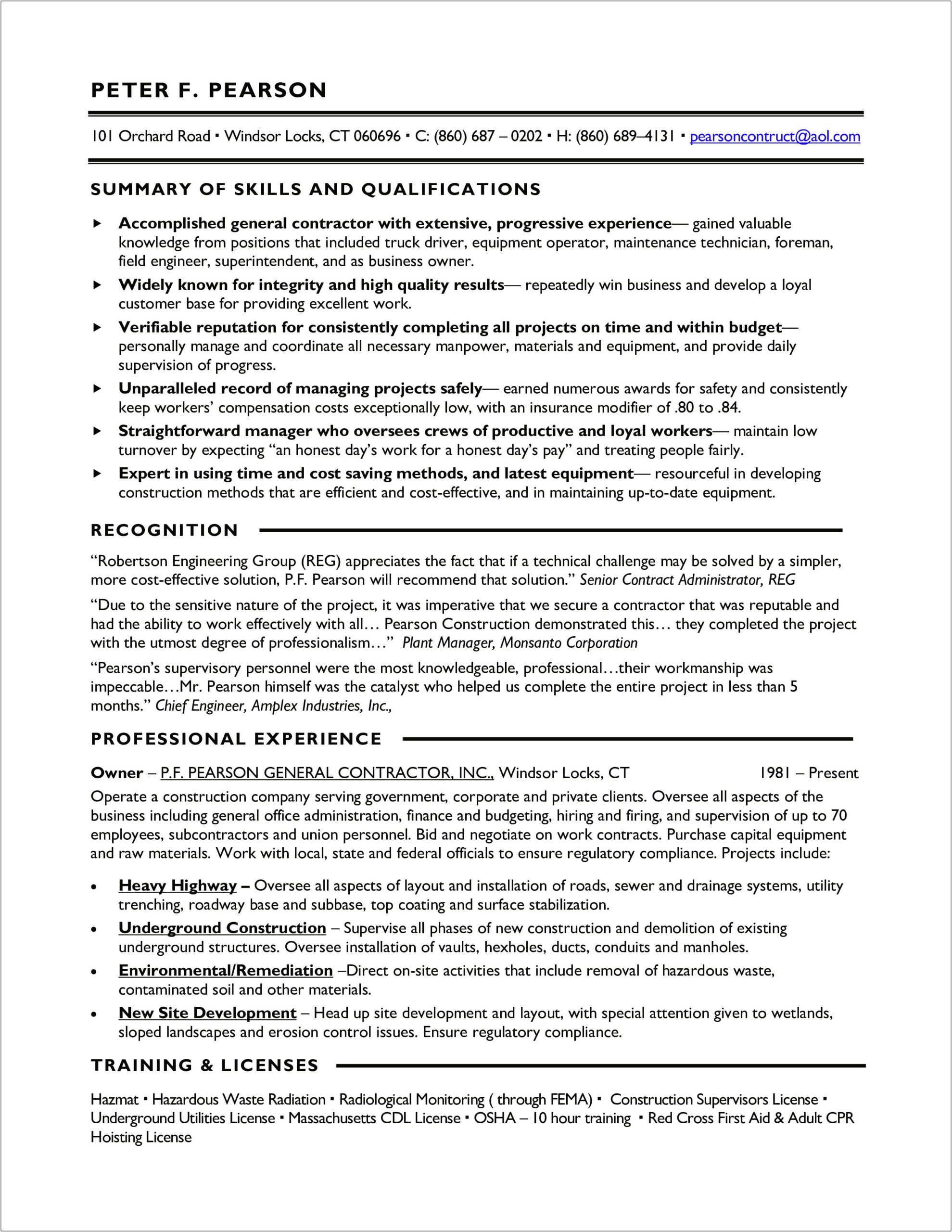 Sample Resume For New To Working