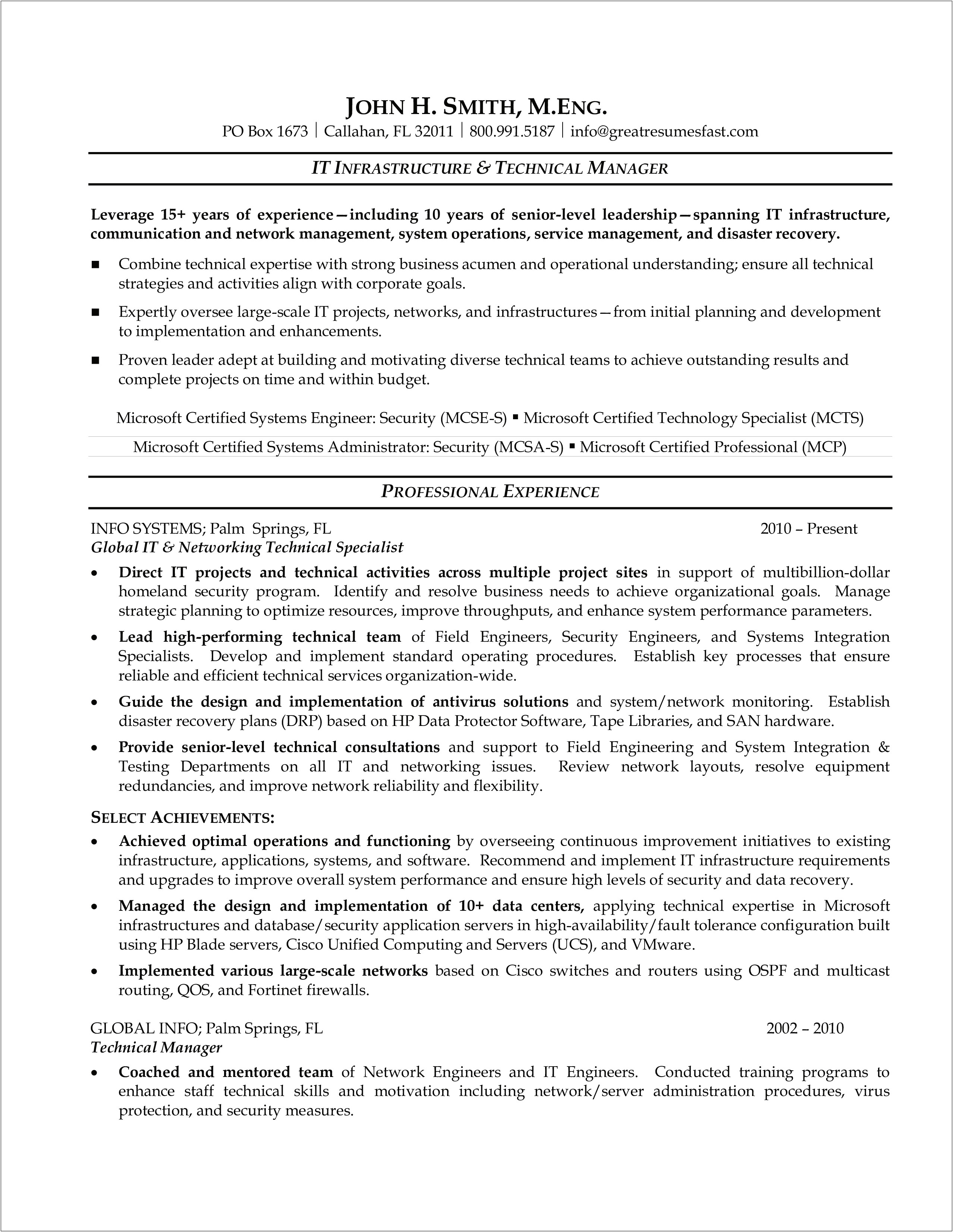 Sample Resume For Server In Senior Home