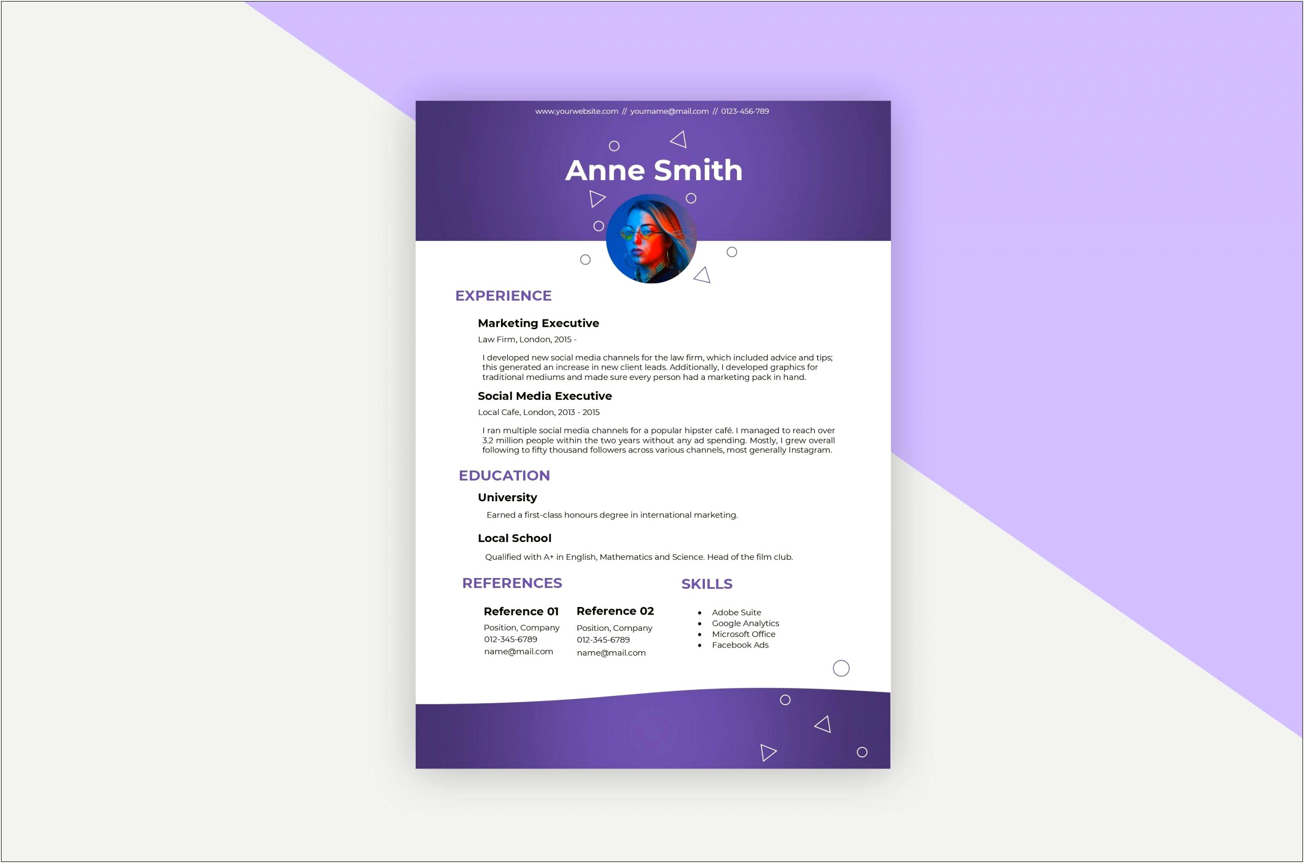 Sample Resume For Social Media Manager