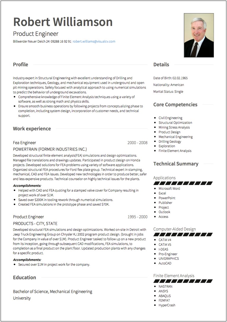Sample Resume For Visa Recruiter Position
