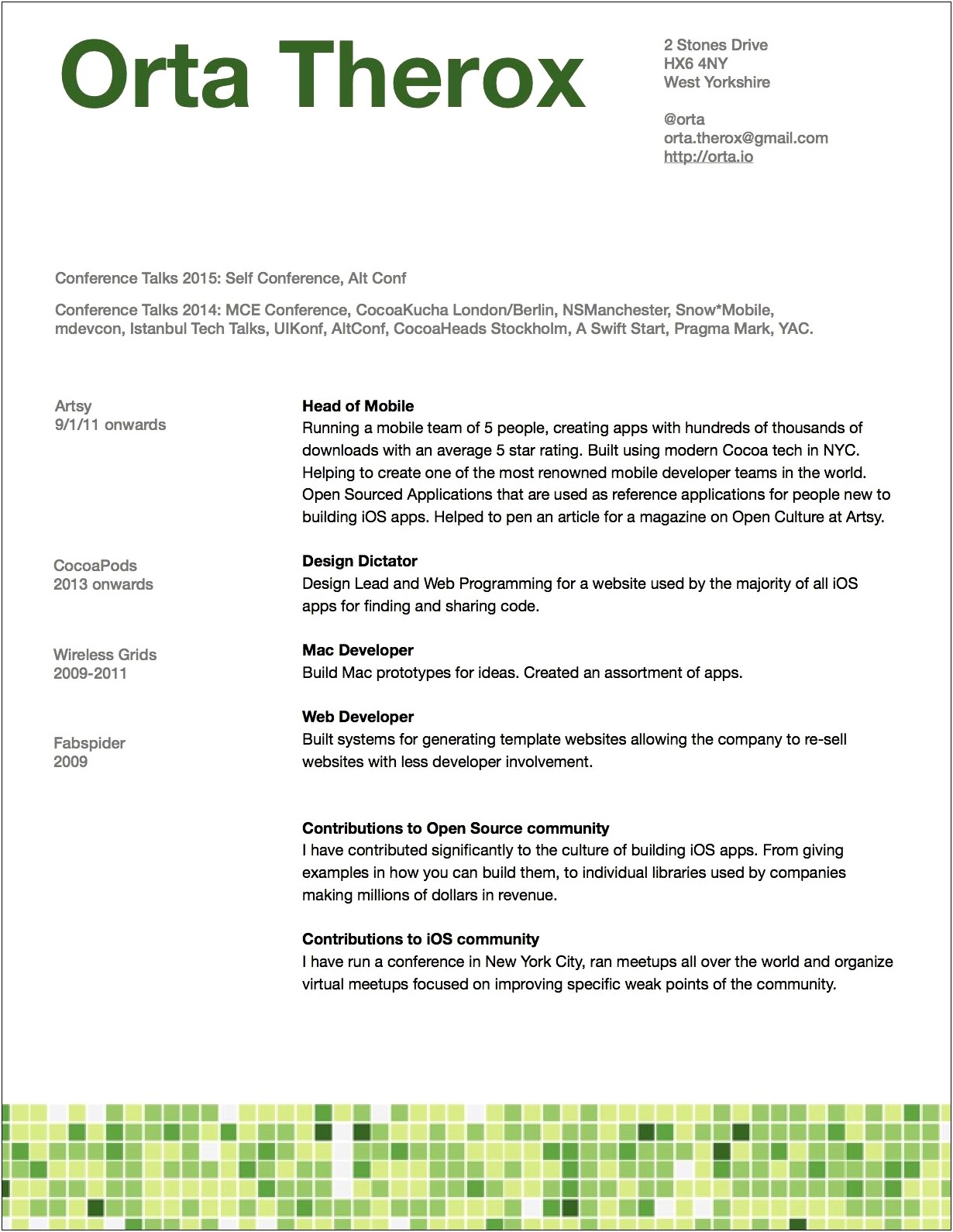 Sample Resume For Web Developer Interview