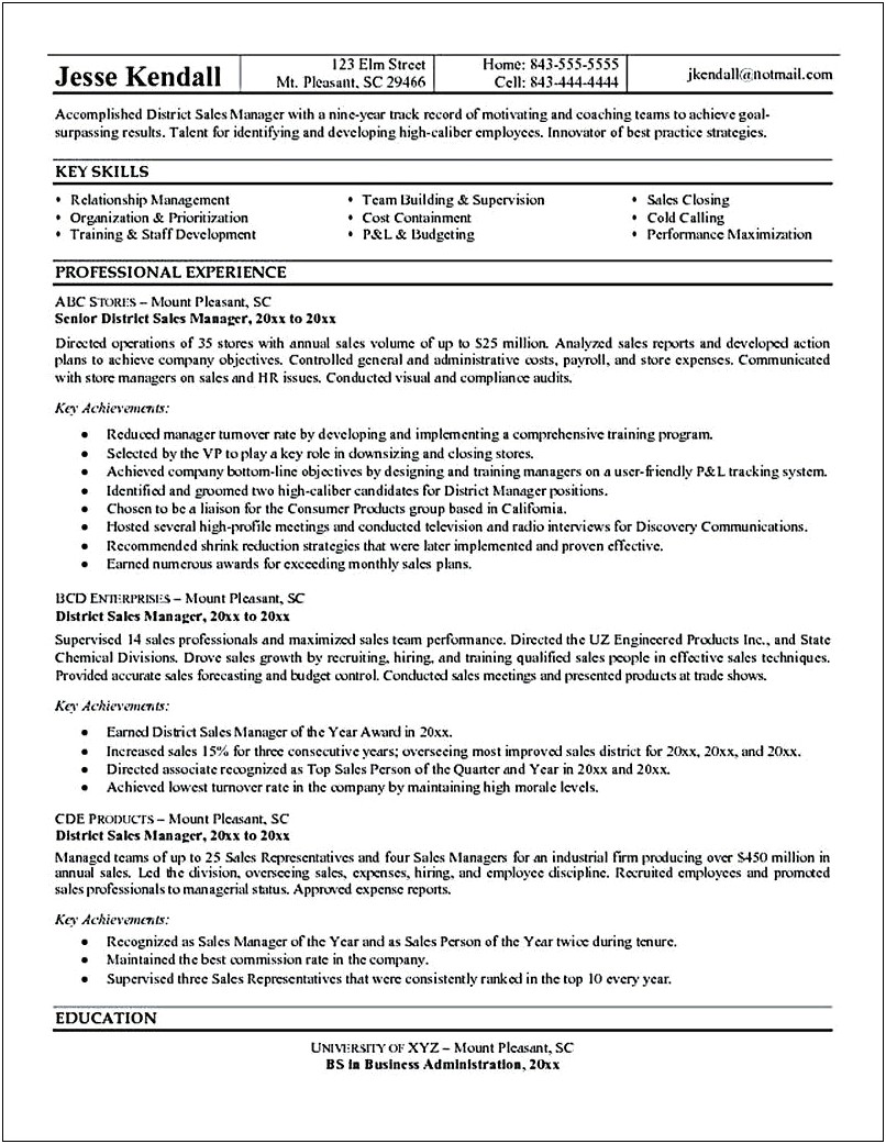 Sample Resume Objective For Sales Staff