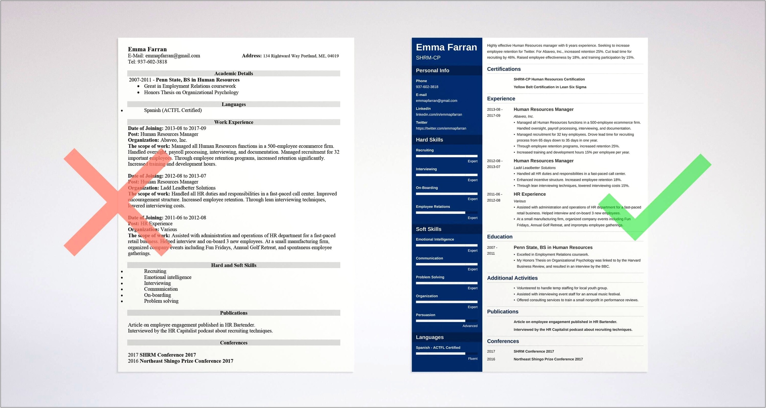 Sample Resume That Includes Expatriate Experience In Hr