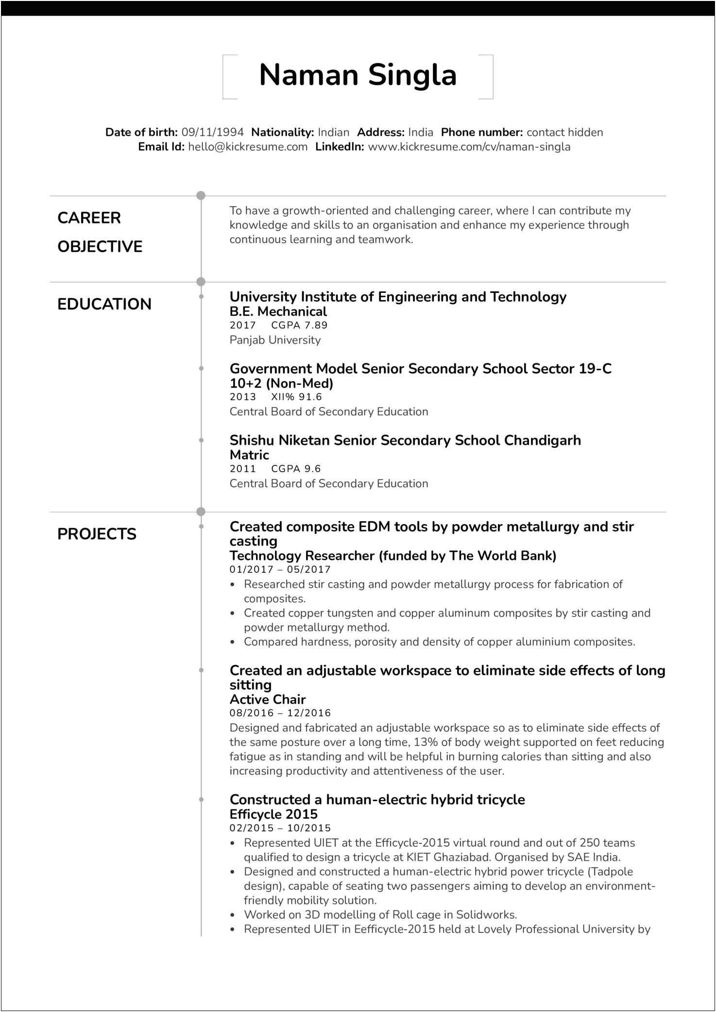 Sample Resume With Wps Technology Knowledge