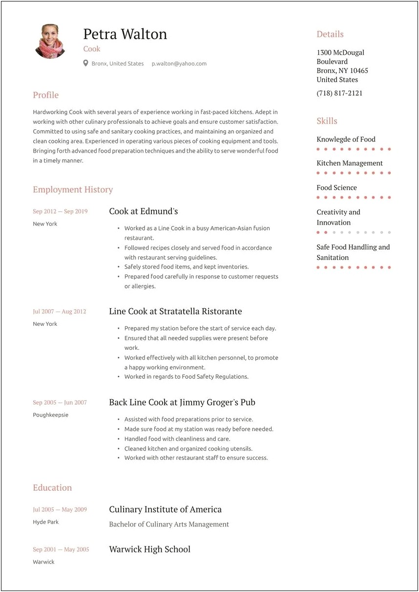 Sample Resumes For Students Whove Interned