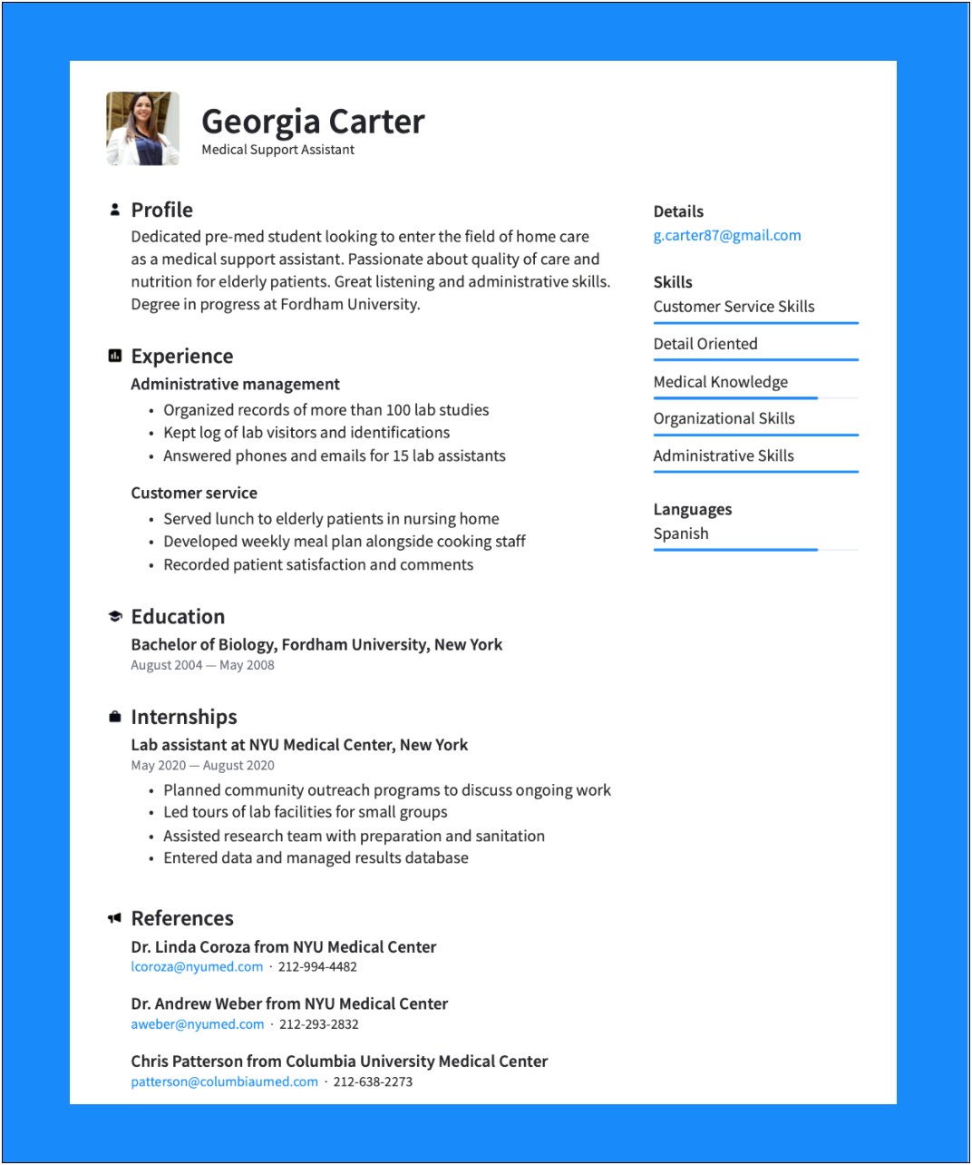 Samples Of A Functional Resume Template