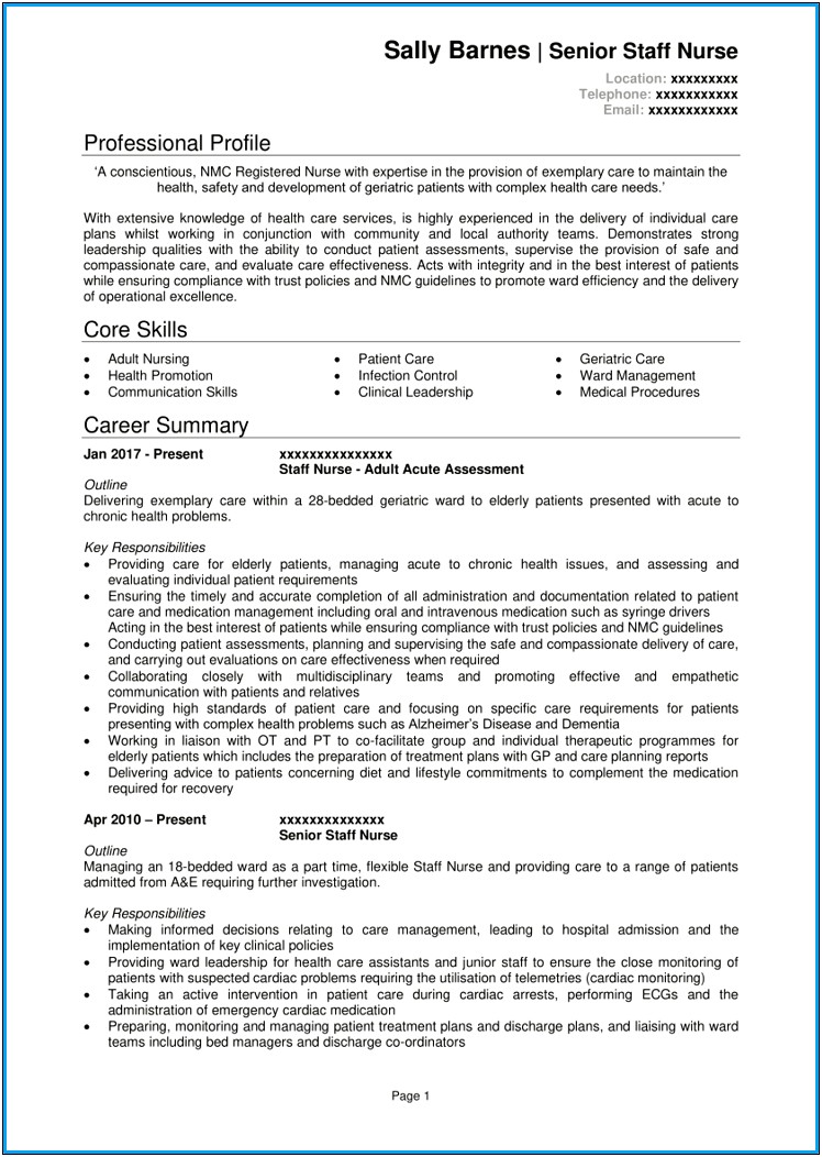 Samples Of Acheivement For Nurse Resume