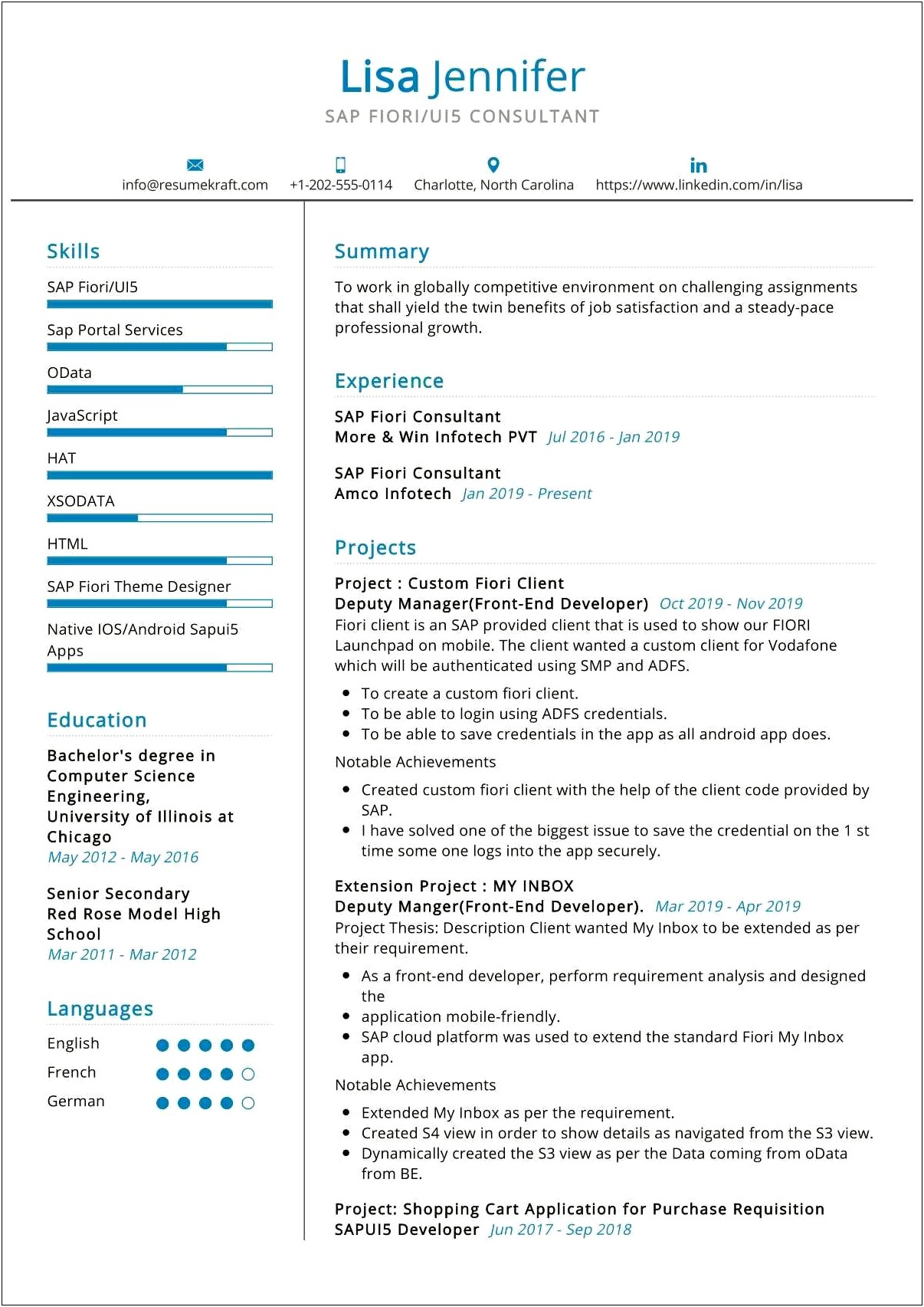 Sap Abap Resume 3 Years Experience