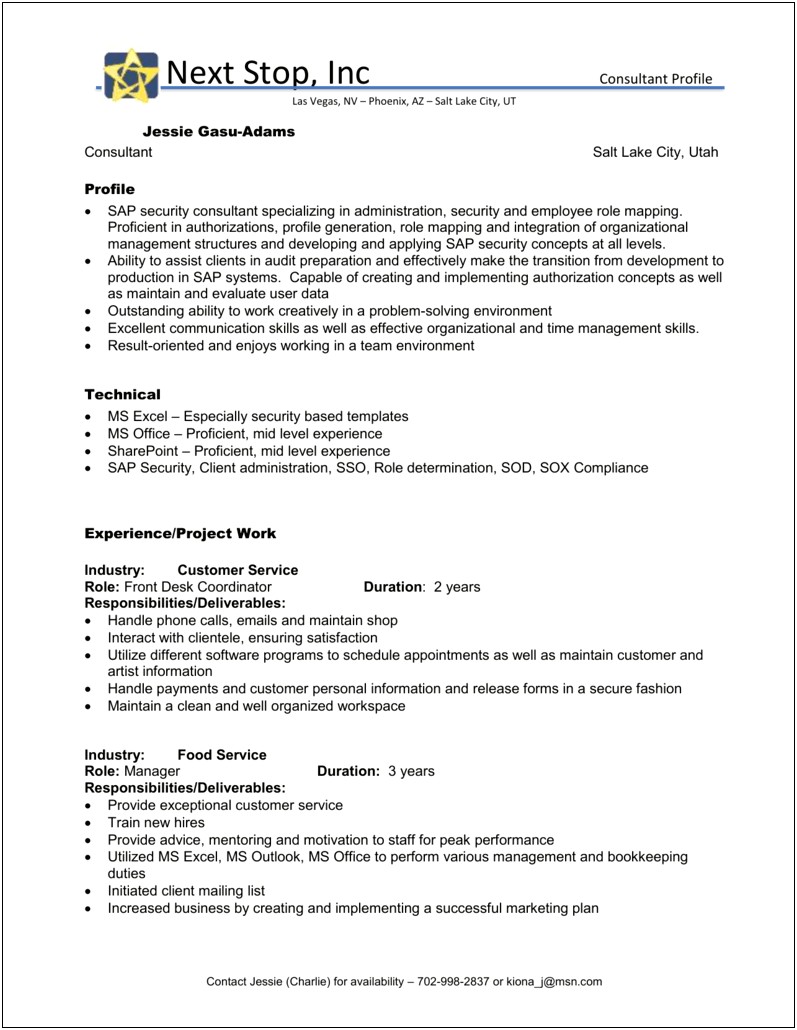 Sap Abap Sample Resume 3 Years Experience